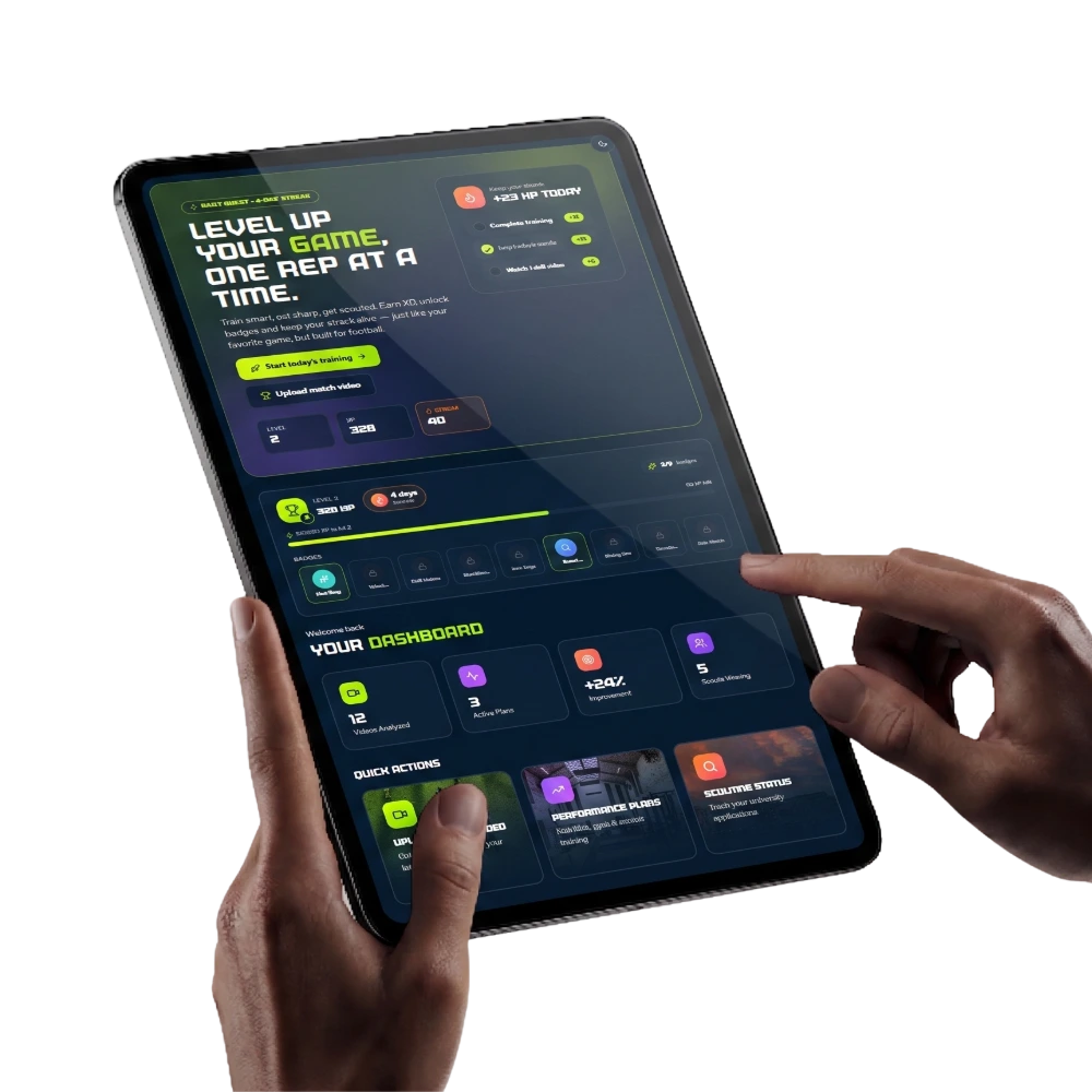 ProPlayer app on tablet